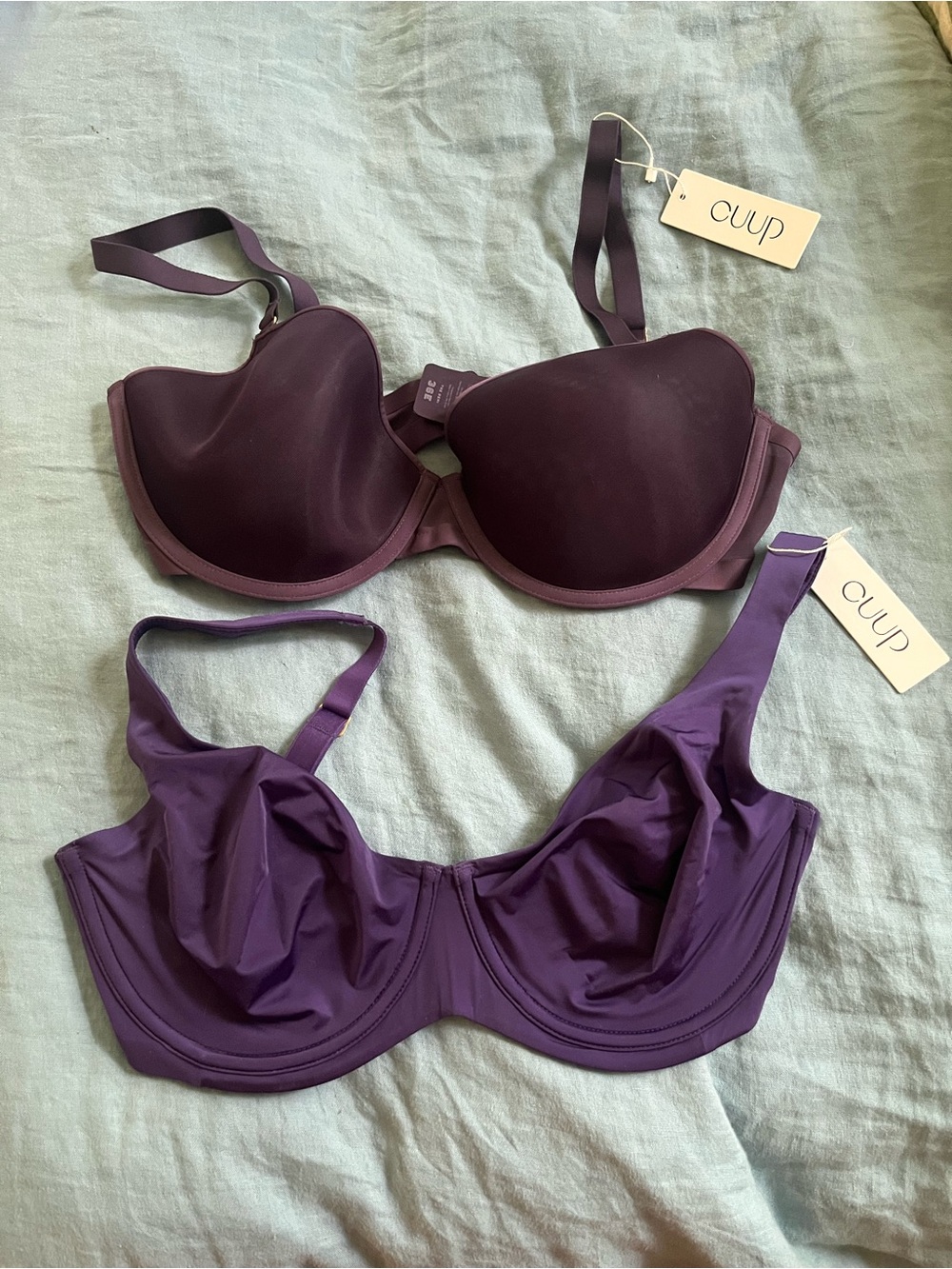 CUUP 36E set of two NWT bras